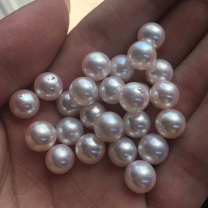 Wholesale High Luster Natural FreshWater Pearl Round Pearl 5.5-6mm Loose Pearls for Making Jewelry