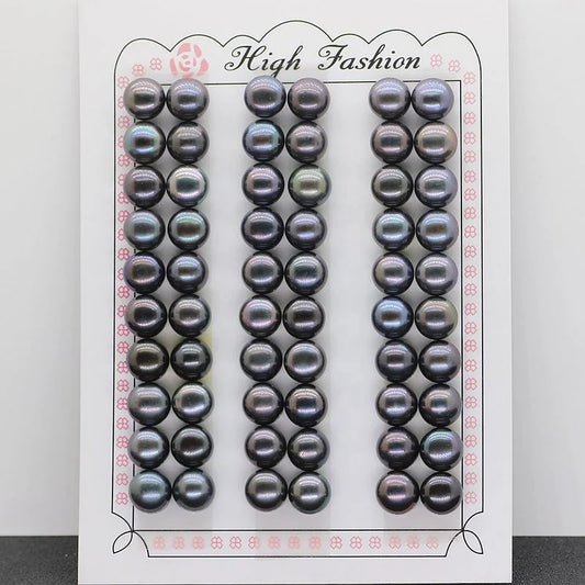 Hot-selling 3a-4a 6mm 7mm 8mm Button Pearls Half Hole Natural Freshwater Pearl for Jewelry