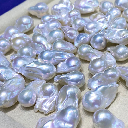 Wholesale Best Natural 14-16mm Baroque Freshwater Pearls White Pink & Color Clean Surface for Jewelry Making