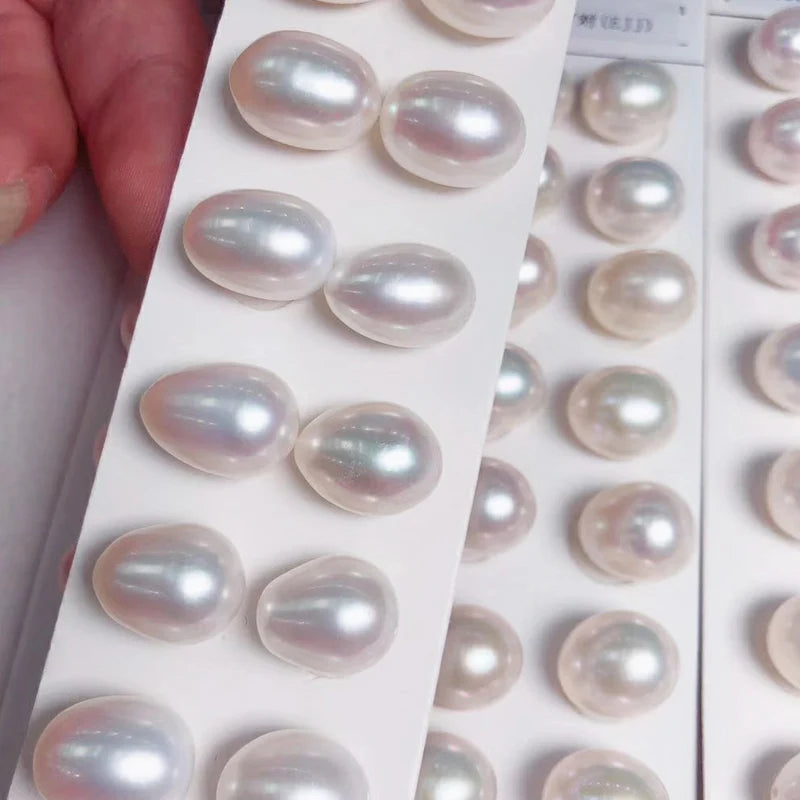3A Natural Freshwater Pearls 3*5mm-10*15mm Rice Shape White/pink/purple Loose  Natural Freshwater Pearl