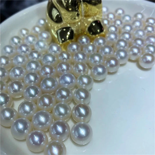 China Cultivated Bulk Pearl 1/2 Hole Round 3a 5mm 6mm 7mm Natural Freshwater Pearl Price