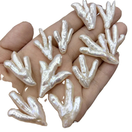 Natural Freshwater Chicken Feet Pearl Earrings Pendant Jewelry Accessories DIY Production High Quality Factory Wholesale Price