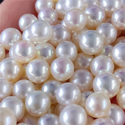 Half Drilled White pink Purple Natural Color Round Pearl Jewelry  Wholesalers Natural Freshwater Loose Pearls for Jewelry