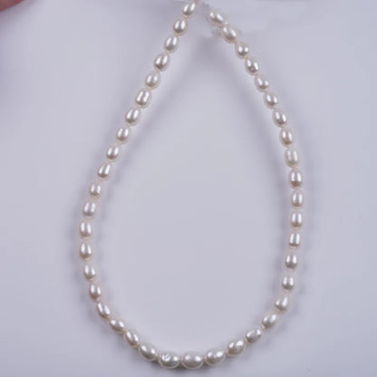 8-9mm Natural Rice Shape Freshwater Pearl Beads for Jewelry Making
