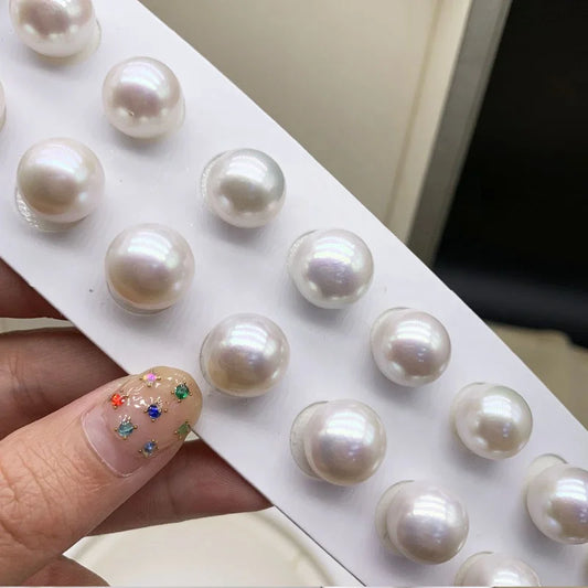 1A -5A White Round Natural Freshwater Pearls Wholesale 10-14mm Round Shape Loose Edison Pearls for Jewelry Making