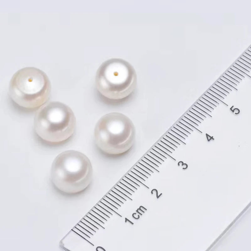 Natural Loose Akoya Edison Fresh Water Pearl 7mm Round White Freshwater Pearl for DIY Pearl Jewelry Use
