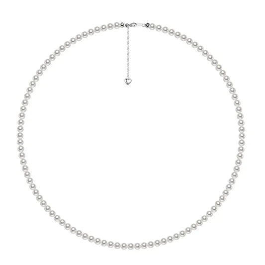 4mm Small Tiny Size Round Natural Pearl Beaded Fine Jewelry Women Necklace Cultured Pearl Necklace