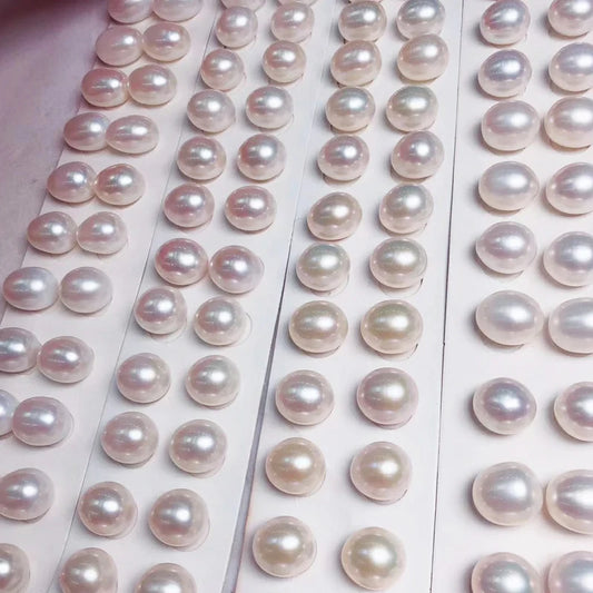 Factory Sale High Luster Drop Pearl Clean Face 8-10mm 4A Natural Freshwater Rice Pearl Beads in Low Price