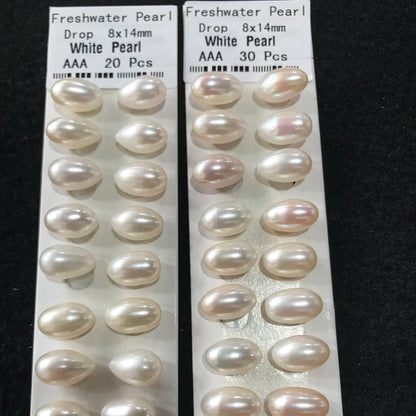 Hot Natural Freshwater Pearl Rice Shaped Oval Pearl Loose Pearl for Jewelry Earring Necklace Making
