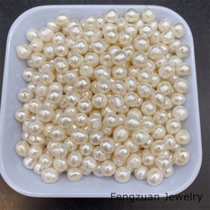 Wholesale Cheapest 2mm-9mm Round Loose Natural Freshwater Cultured Pearls 2A Quality for Men's Silver Pearl Bracelet Jewelry