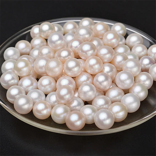 Zhuji Wholesale 3A-5A Half Drilled Hole White Freshwater Loose Pearls 2.5mm -10mm Round Shape Manufacturer Freshwater Pearl