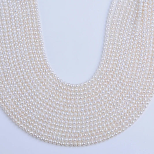 4-5mm Round Shape Freshwater Natural Round Pearls for Jewelry Making