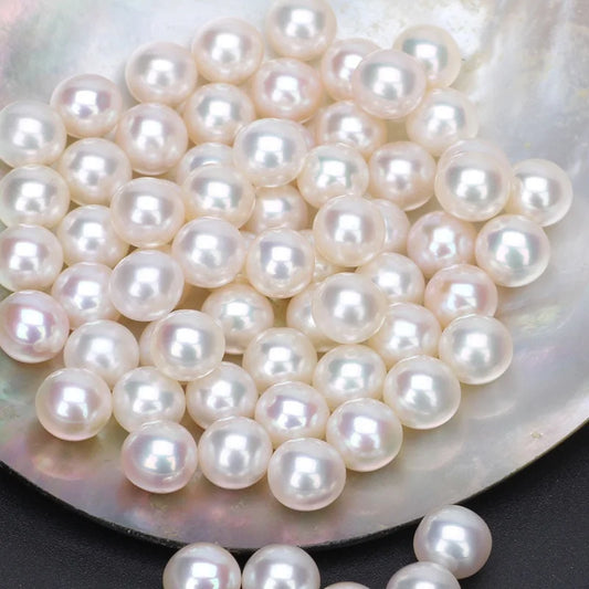 2mm-8mm High Luster White Round Freshwater Pearl 3A+ Quality Wholesale Price Fresh Water Natural Pearls