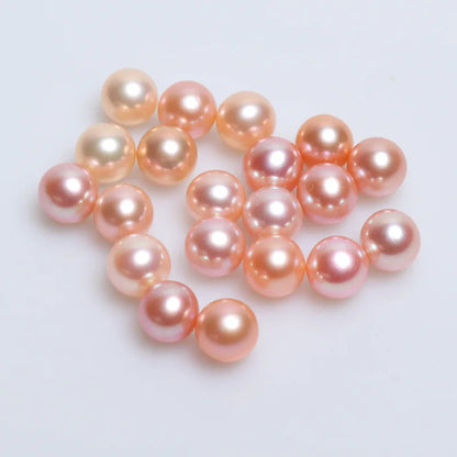 Natural Freshwater Pearls 8-9mm 4A Grade Charming Round Loose Pearl Beads for Necklace Earrings Jewelry Making
