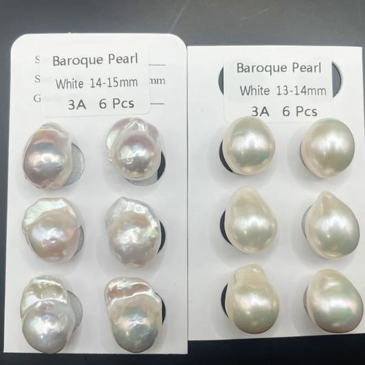 3A 15-16mm Baroque Pearl Natural Irregular Freshwater Loose Pearl Beads for Jewelry Making DIY Bracelets