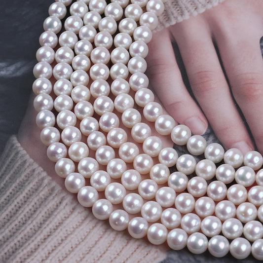 7-8mm AA Factory Price Wholesale High Quality Freshwater High Natural Round Pearls