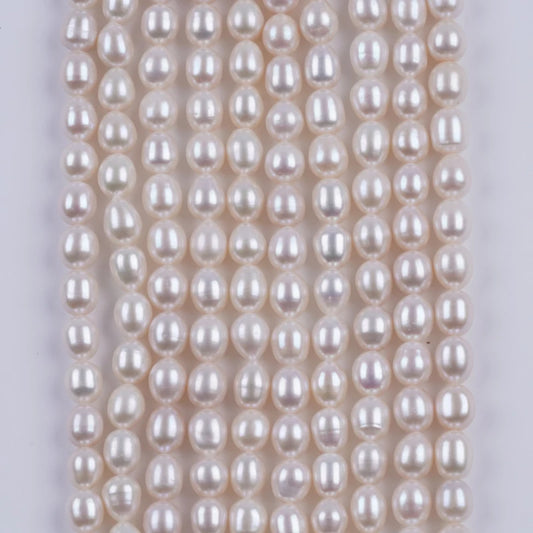 8-9mm Natural Rice Shape Freshwater Pearl Beads for Jewelry Making