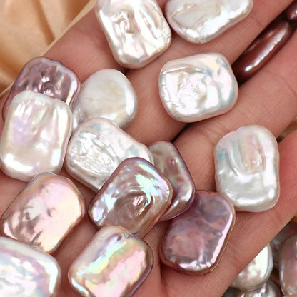 Natural Freshwater Pearl 3A Mix Color Baroque Rectangle Shape Unique and Fashion Style Ready to Ship