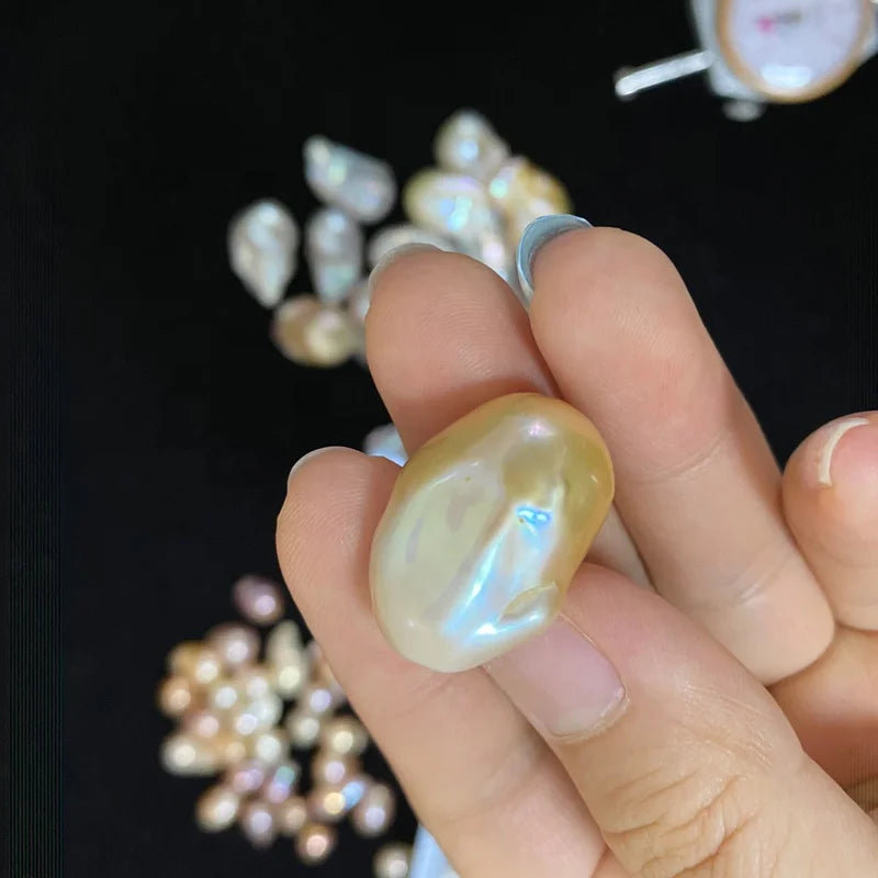 2024 China Wholesale Cheap 3A 2A NO Hole Baroque Pearl Unique Pearl 4A Natural Freshwater Pearl Nucleated Irregular Shape Price