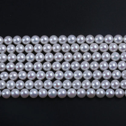 16inch 6.5-7mm AAAAA Grade High Quality White Round Shape Natural Freshwater Pearl Beads for Jewelry Making