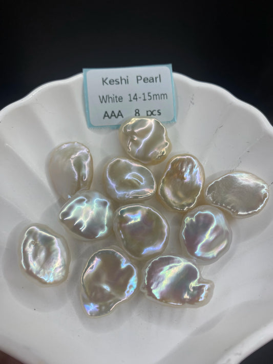 Nice Quality 3A 5-19mm Loose Keshi Pearl Wholesale Price White Freshwater Pearl Loose Pearl