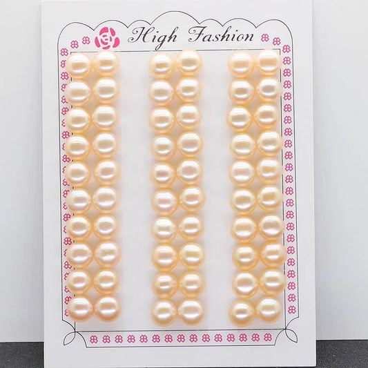 3A Grade Natural Fresh Water Pearls  Charming 3mm-10mm Button Shaped Freshwater Pearls Various Styles  in 2024