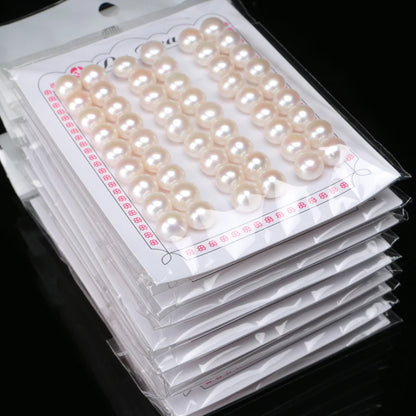 China Factory Wholesale Cheap 3A 4A Button Freshwater Pearls  Button Shape Half Hole Freshwater Pearl Price