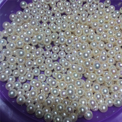 Wholesale High Luster Natural FreshWater Pearl Round Pearl 5.5-6mm Loose Pearls for Making Jewelry