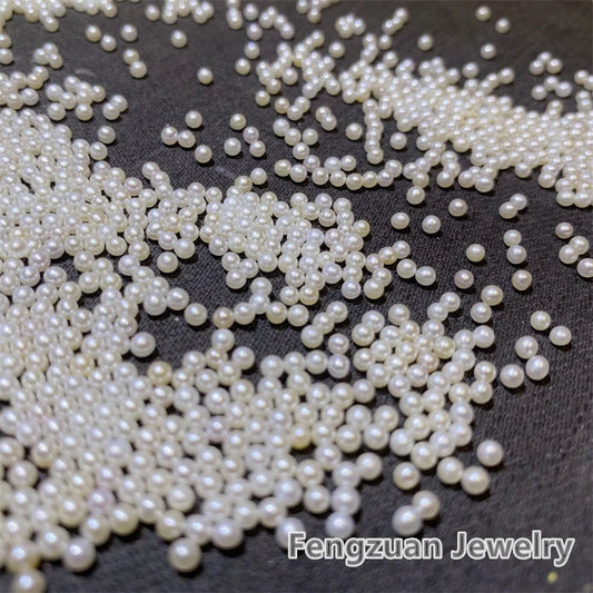 High Luster 2mm Small Size Freshwater Loose Pearls Natural Cultured Wholesale for Jewelry Making