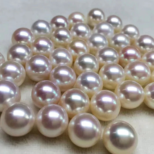 Wuzhou High Quality Loose Freshwater Pearls Natural Round Shape Excellent for Jewelry Use White Color Wholesale for Rings