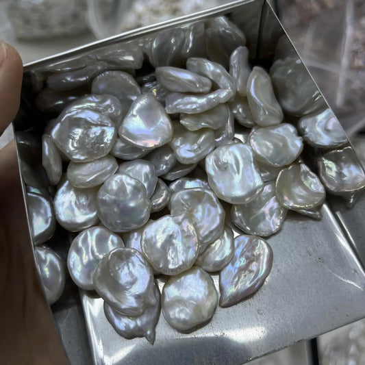 High Quality Baroque Keshi Pearls Natural Freshwater White Pearls in Petal Shape Jewelry Making Loose Pink Color Wholesale Price
