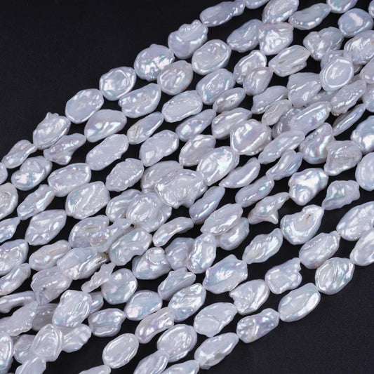 9-11mm White Wholesale Real Freshwater Pearl Keshi Pearl Beads for Jewelry Making