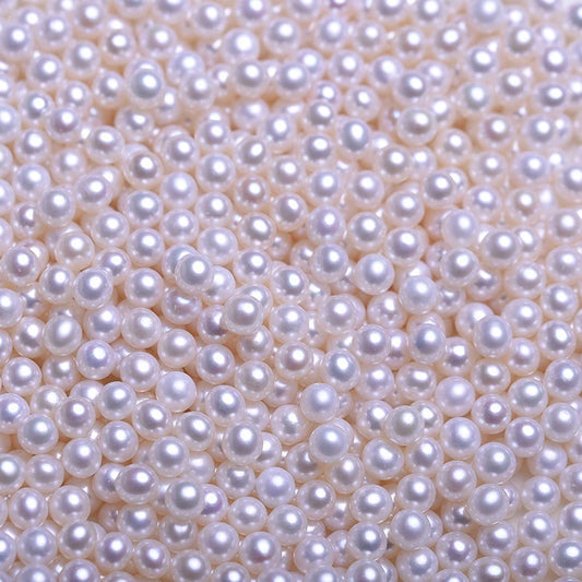 Wholesale Natural 5A Half-Hole Loose Beads 2mm-11mm Freshwater White Pink Purple Pearl Jewelry Custom Gold Color Pearls