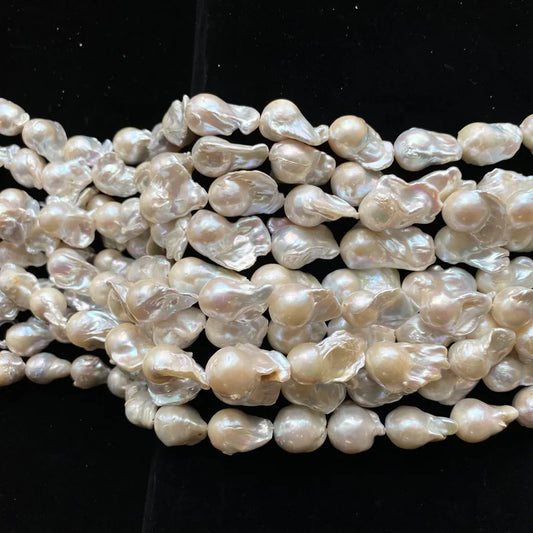 New Arrival Natural Pearl High Quality 3A Loose Pink Baroque Pearls 15-16mm Freshwater Loose Pearl Beads for Necklace 15-16mm