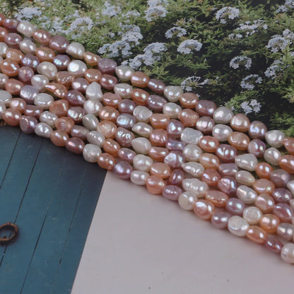 6-7mm AA Grade Natural Baroque Freshwater Pearl Beads for Jewelry Making