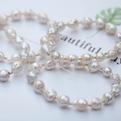Factory Price Gothic Pearl 15mm Big Sale 3A Natural Freshwater Baroque Pearl Strand for Jewelry Necklaces