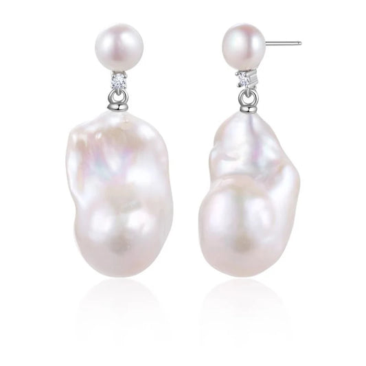 Wholesale Price 15-20mm Large Size Genuine White Fresh Water Pearl Loose Irregular Baroque Pearl for Making Jewelry