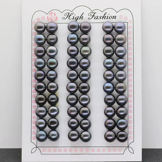 China Factory Wholesale Cheap 3A Button Freshwater Pearls  Button Shape Half Hole Freshwater Pearl Price