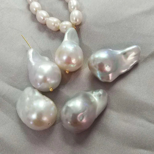 Wholesale 10-30mm Clean Surface Baroque Pearl Natural Freshwater Pearl Wholesale Price Nucleated Irregular Shape for Jewelry