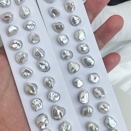 Wholesale 11-12mm Natural Fresh Water Pearl Double Side Luster White Color Profiled Baroque Loose Bead Baroque Pearl