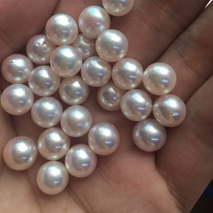 Wholesale High Luster Natural FreshWater Pearl Round Pearl 5.5-6mm Loose Pearls for Making Jewelry
