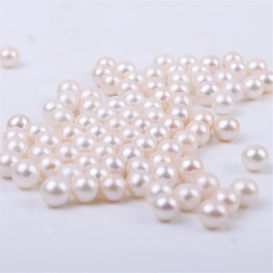 3A White Color Freshwater Pearl Beads Round Shape Natural Pearl Loose Bead Suitable for Making Pearl Earring Pendant