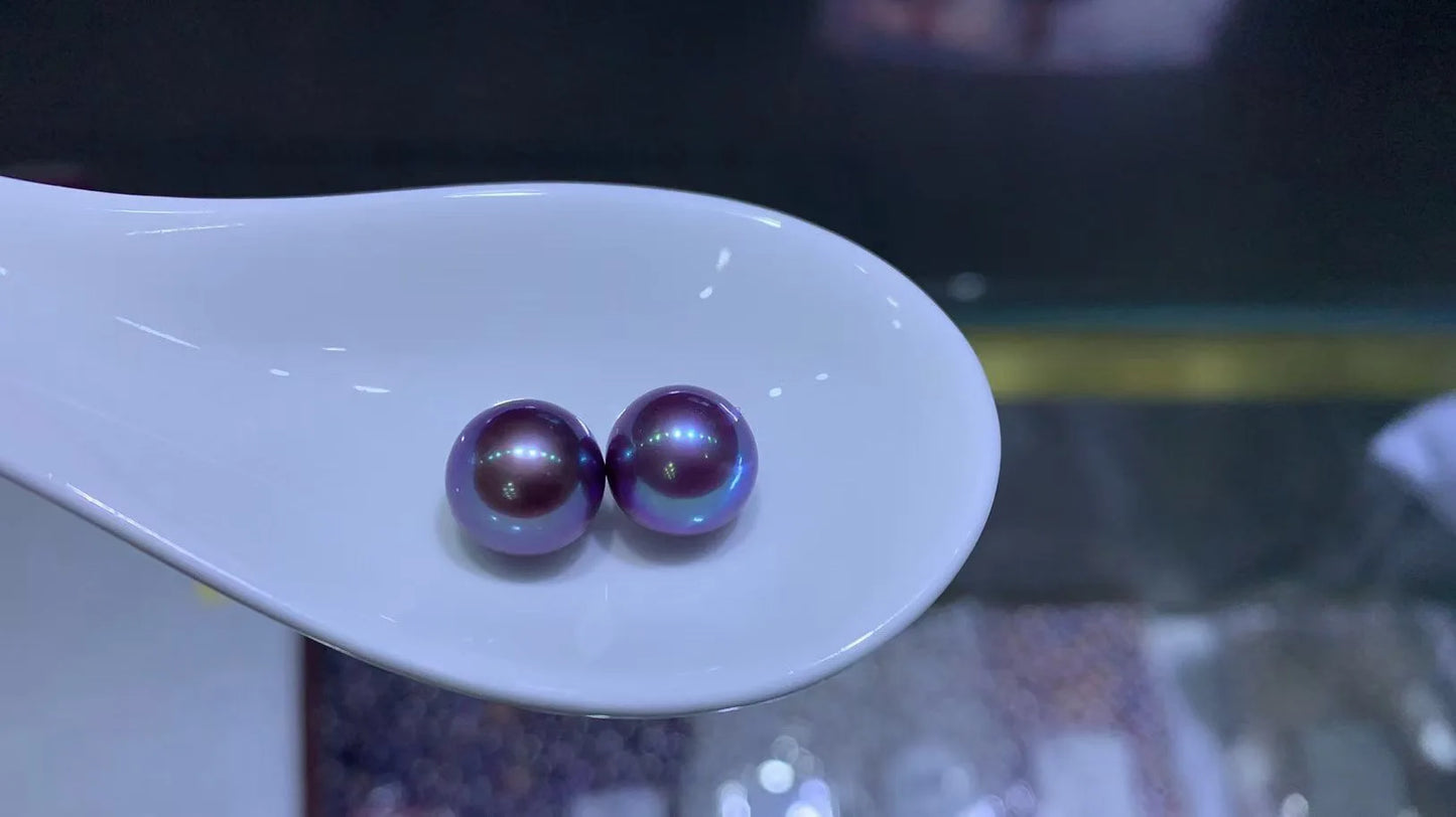 10mm 11mm 12mm Edison Pearls Perfect Round 3A Quality Freshwater Loose Pearls White Pink Purple Edison Pearl for Pendant