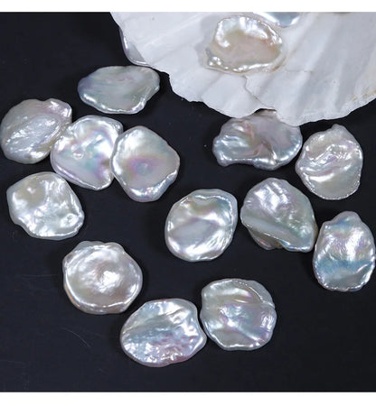 Jewelry Large 15-20mm Keshi White Freshwater Pearl Earrings High Quality Natural Loose Pearls Wholesale Price