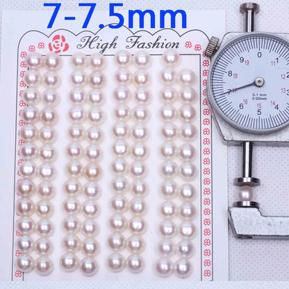 2A Natural Freshwater Button Pearl Wholesale Cultured White Blue Black Pink Gray Button Pearls Real Natural Button Pearl