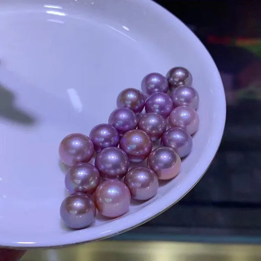 3A 4A Quality Natural Edison Pearls Loose Full Hole Half Hole No Hole White Pink Purple Edison Pearl Price