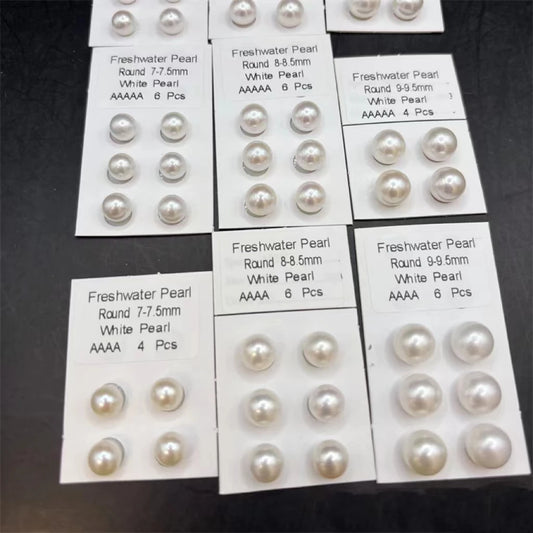 High Quality Loose Freshwater Pearl Round 1-6A Quality Round 5-6 mm Natural Freshwater Pearls