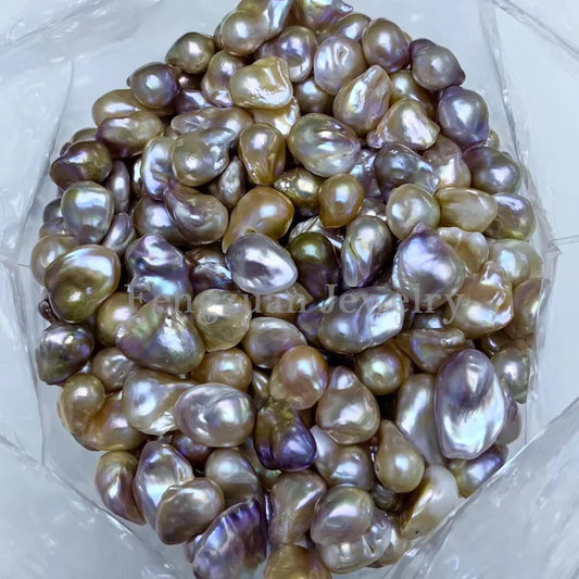 Factory Price14-15mmBaroque Pearls Big Size Irregular Shape Freshwater Pearl1A Quality White Color Loose Beads for Pearl Pendant