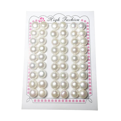 Wholesale Jewelry Natural Pearl Half Drilled High Quality 5A Button Pearls for Jewelry Making Zhuji Cultured Real Pearls 2-14mm