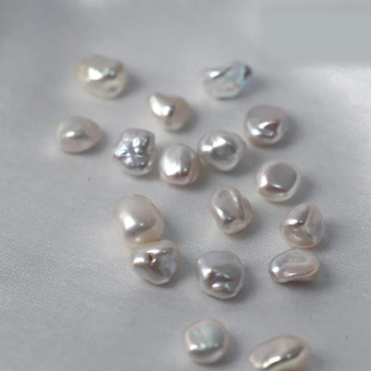 Jewelry High Quality 5-6mm Keshi White Freshwater Pearl Earrings Small Size Natural Loose Pearls 10mm Wholesale Price
